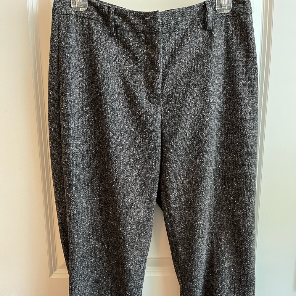 Oscar de la Renta Women’s Charcoal Tweed Dress Pants